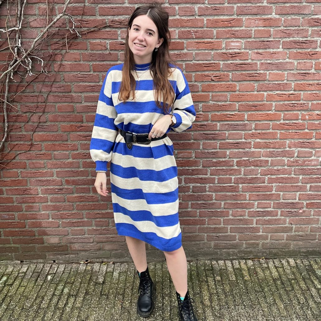 Frankie jurk blauw
