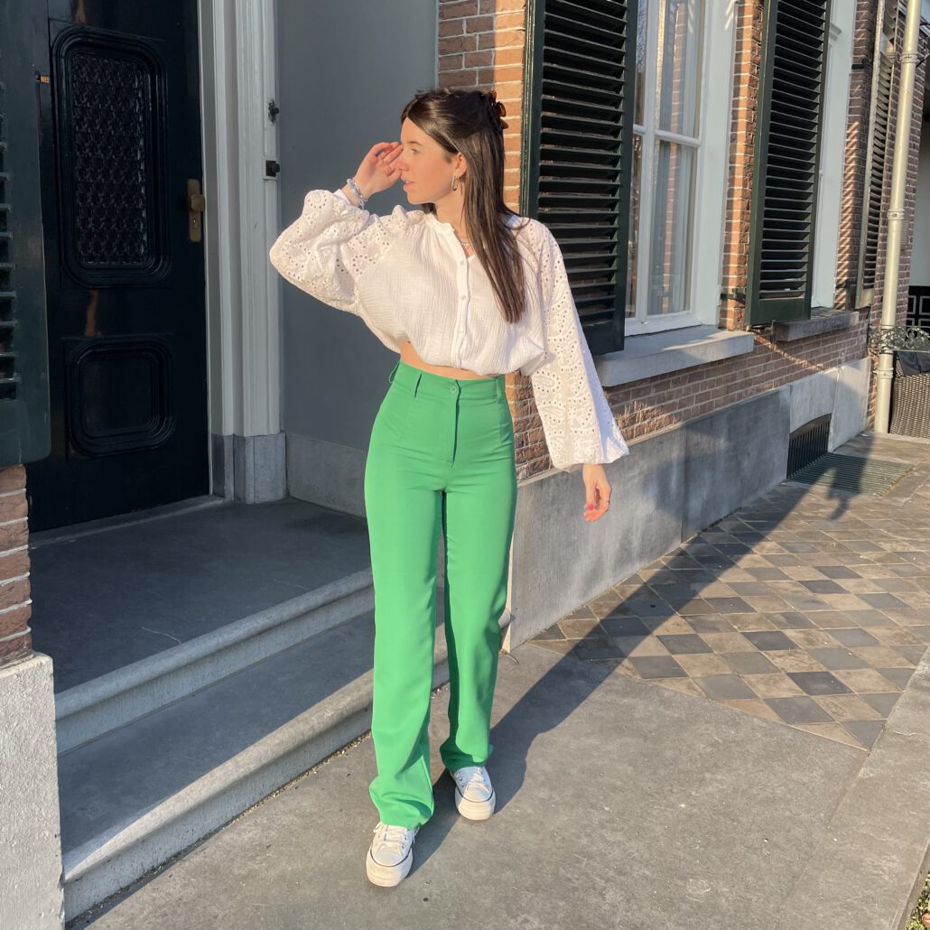 Pantalon Lola | smaragd groen