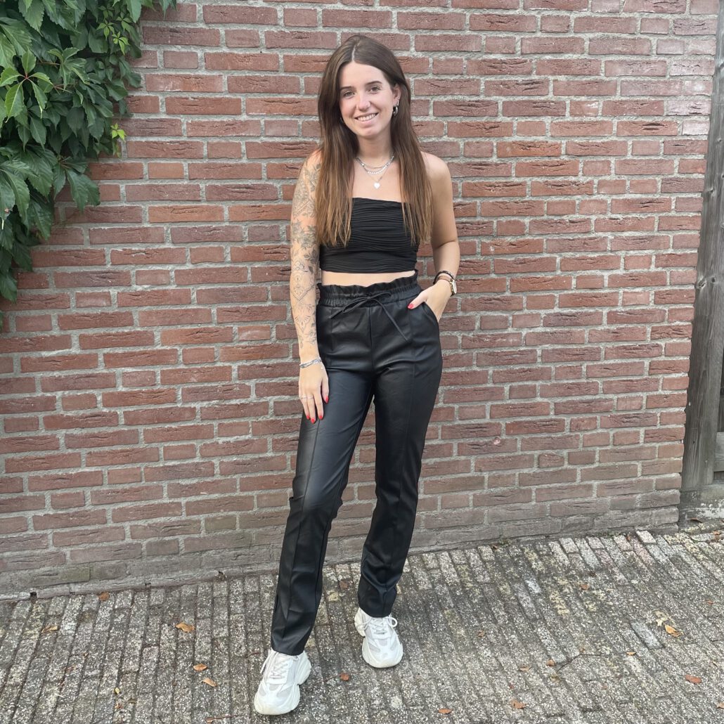 Leather look Cece | zwart