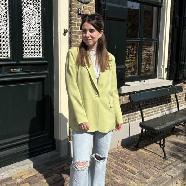 Ambika studio blazer | lime groen