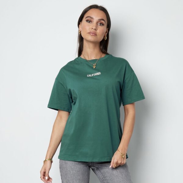 Tshirt California | groen - Afbeelding 4