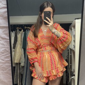 Co-ord Ibiza | oranje/roze