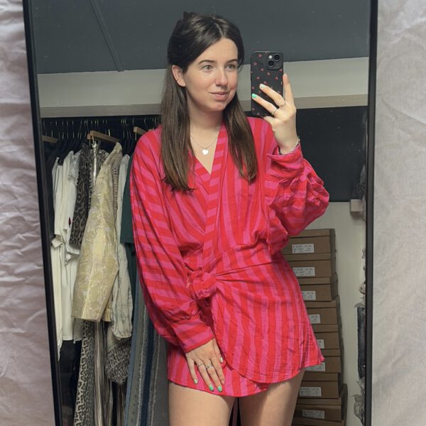 Jurk Maeve | rood/roze