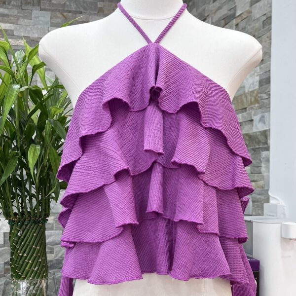 Halter top Lisa | violet - Afbeelding 2