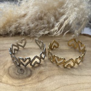 Hartjes bangle armband