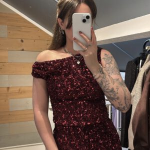 Sparkle top | bordeaux