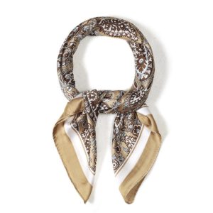 Sjaal met paisley patroon | bruin