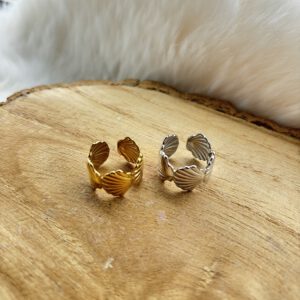 Chuncky ring met schelpen