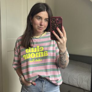 Tshirt club amour | roze