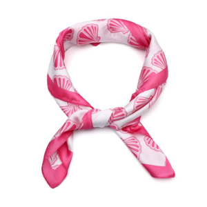 Sjaal met schelp motief | roze