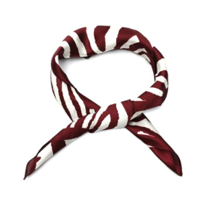 Sjaal met zebraprint | bordeaux