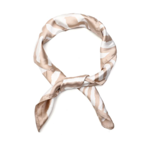 Sjaal met zebraprint | beige