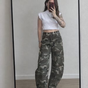 Balloon camo jeans