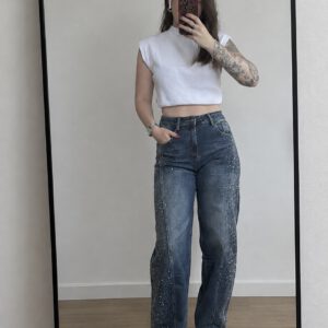 Hello miss || Balloon glitter jeans